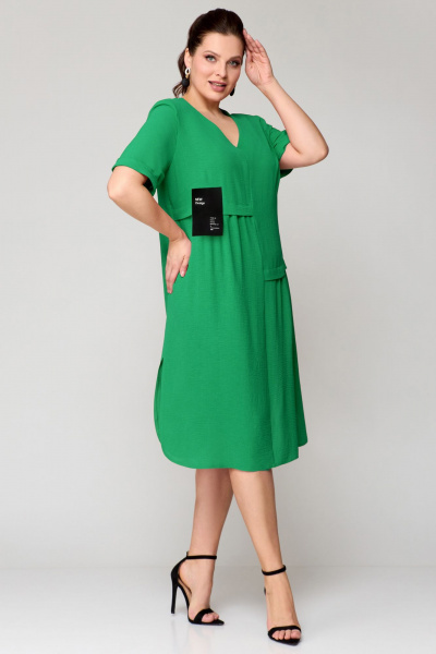 Платье Мишель стиль 1194 зеленый - фото 3