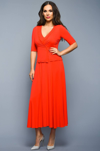 Жакет, платье Teffi Style L-1170 красный - фото 1