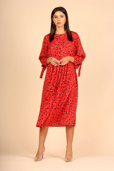 Платье Faufilure С1116 красный - фото 1