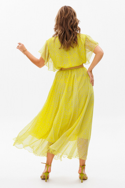 Платье Anastasia 1085 лимонный - фото 7