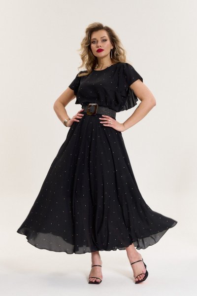 Платье Anastasia 1085 черный - фото 7