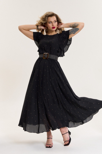 Платье Anastasia 1085 черный - фото 5