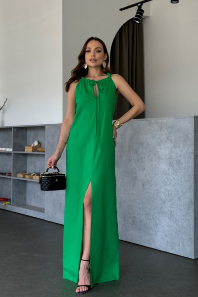 Платье Dilana VIP 2032 зеленый - фото 10