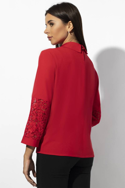 Блуза VIZAVI 627 красный - фото 3