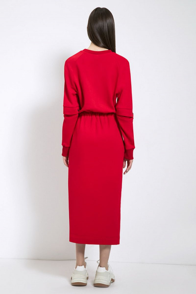 Платье LaVeLa L10183 красный - фото 4