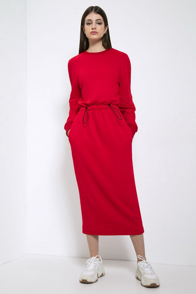 Платье LaVeLa L10183 красный - фото 1