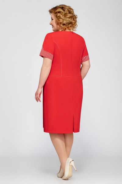 Платье Tellura-L 1392 красный - фото 2