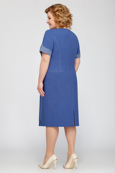 Платье Tellura-L 1392 синий - фото 2