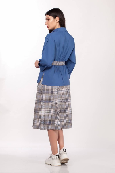 Блуза, пояс, юбка LaKona 1322 песочно-голубой - фото 2
