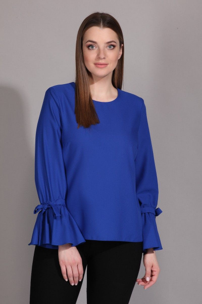 Блуза La Prima 0479 синий - фото 3