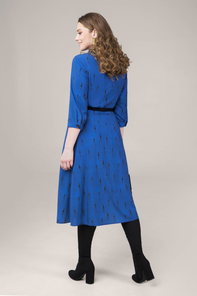 Платье ELLETTO 1733 синий - фото 3