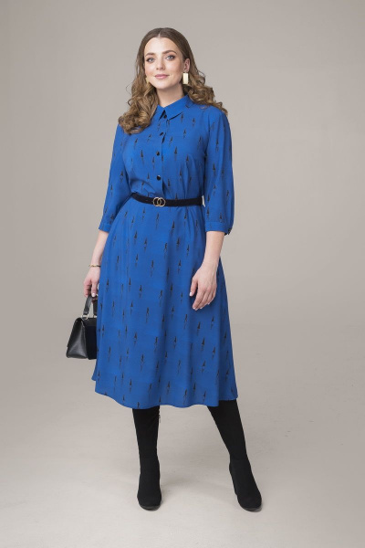 Платье ELLETTO 1733 синий - фото 1