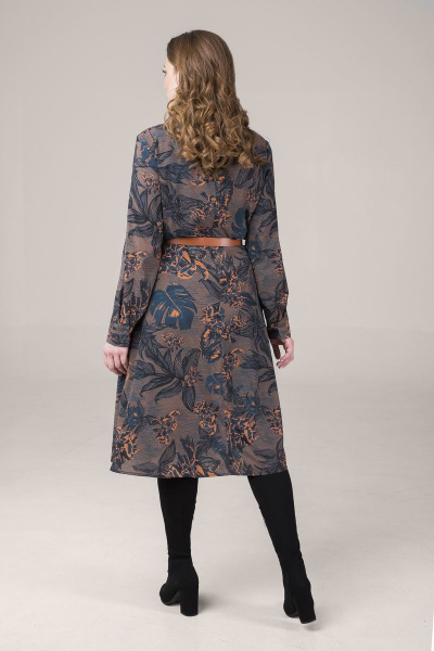 Платье ELLETTO 1734 коричневый - фото 4