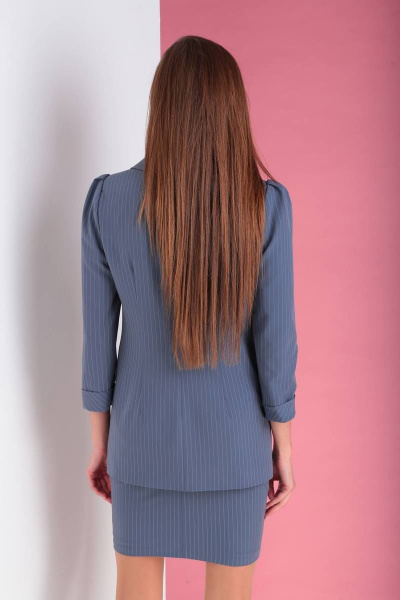 Блуза, жакет, юбка Viola Style 3450 голубой - фото 3