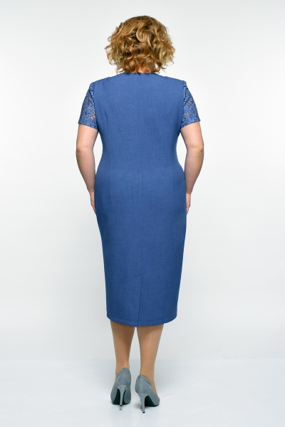 Платье ELGA 01-542 синий - фото 2