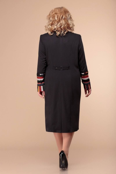 Платье Romanovich Style 1-051 черный/рыжий - фото 2