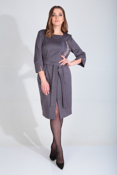 Платье MALI 495 серо-фиолетовый - фото 3
