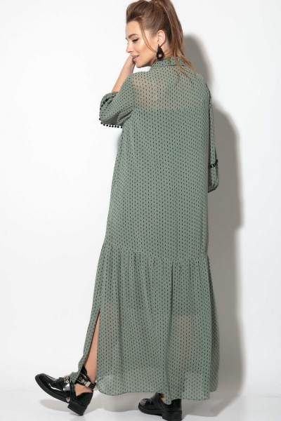 Платье SOVA 11097 зеленый - фото 4