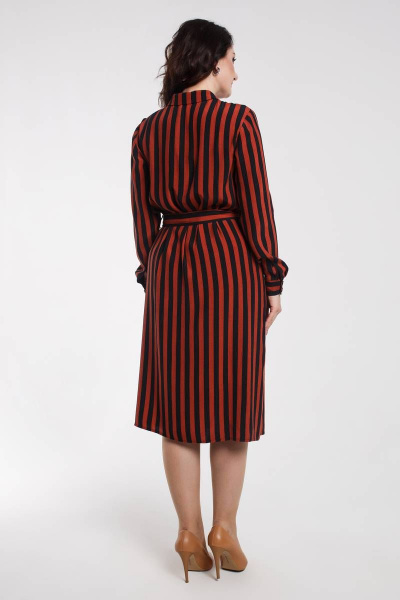 Платье Дорофея 580 черный,рыжий - фото 3