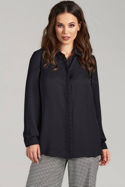 Блуза Teffi Style L-1479 черный - фото 1
