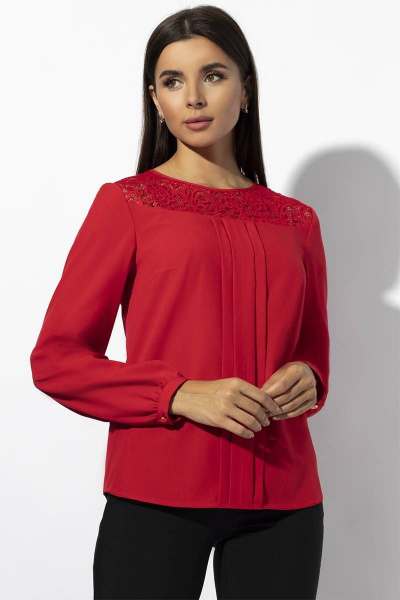 Блуза VIZAVI 629 красный - фото 2