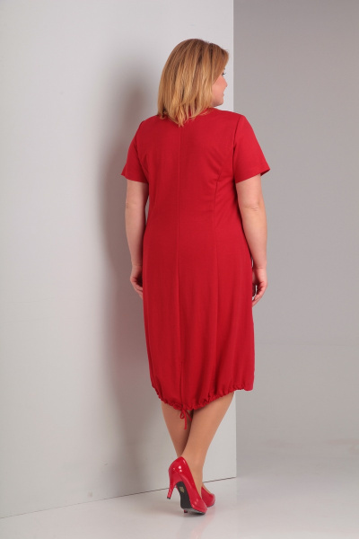 Платье Диомант 1293 красный - фото 2