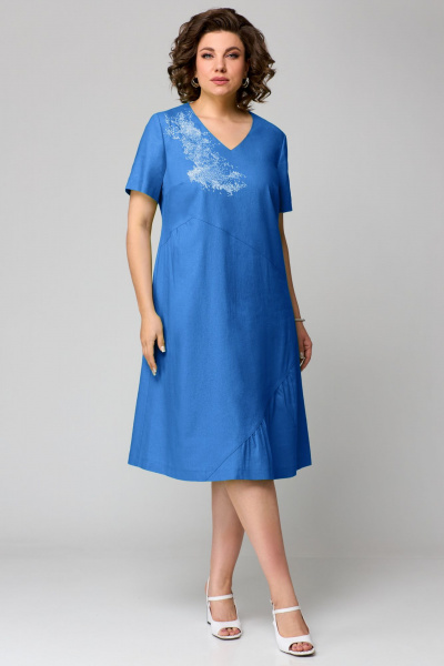 Платье Мишель стиль 1196 синий - фото 9