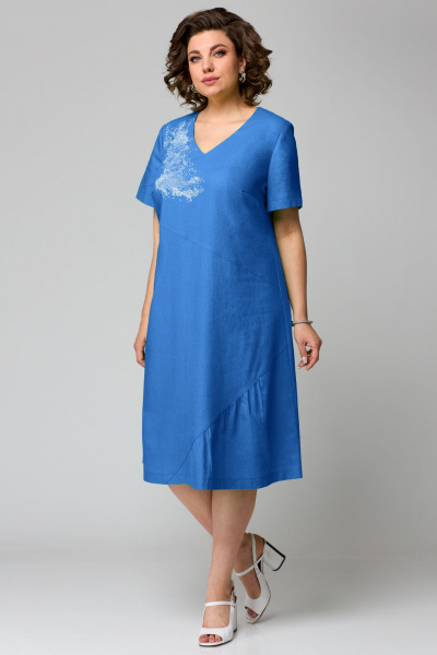 Платье Мишель стиль 1196 синий - фото 8
