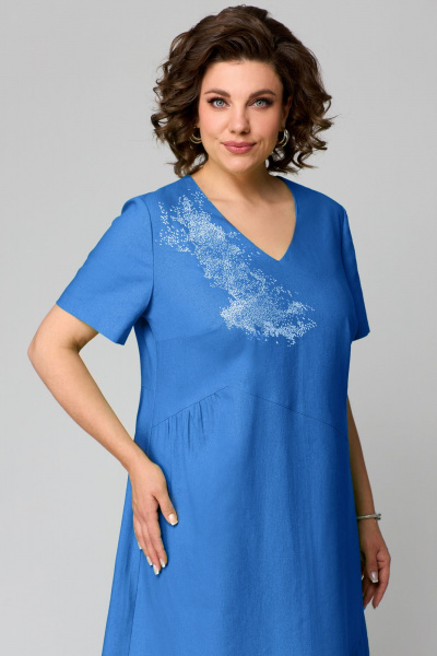 Платье Мишель стиль 1196 синий - фото 6