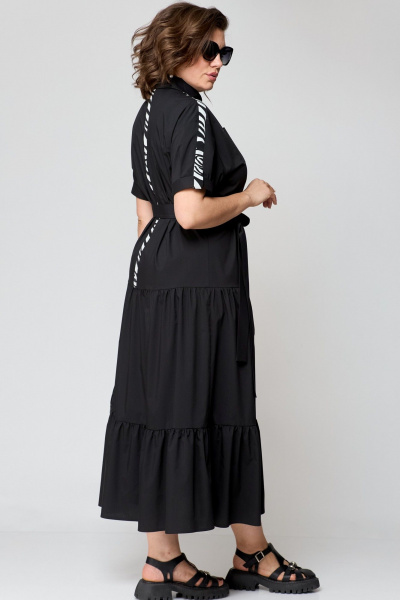 Платье EVA GRANT 7200 черный+зебра - фото 11