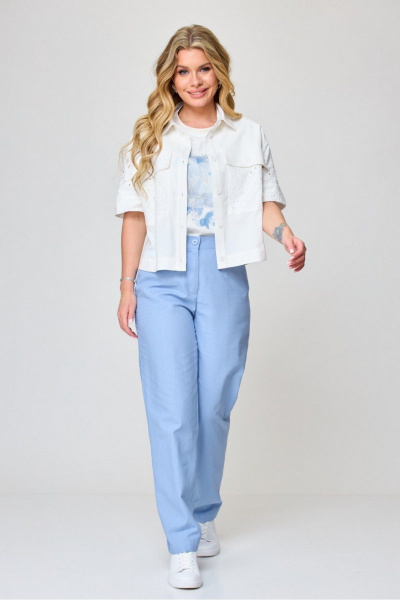 Блуза, брюки Laikony L-091 синий - фото 1