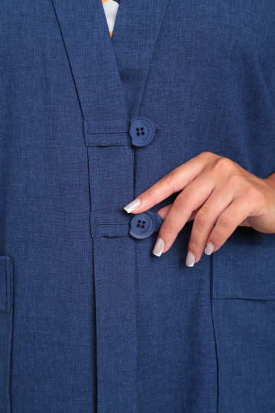 Блуза, брюки, жакет Vilena 960 синий - фото 11