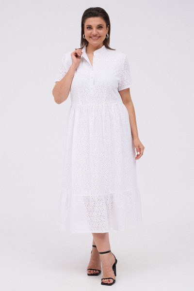 Платье KaVaRi 1085.1 белый - фото 5