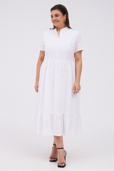 Платье KaVaRi 1085.1 белый - фото 4