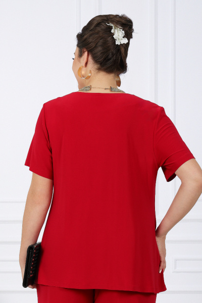 Блуза, брюки, кардиган Ninele 5994 красный - фото 8