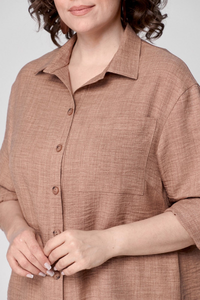 Брюки, рубашка ANASTASIA MAK 1191 коричневый - фото 9