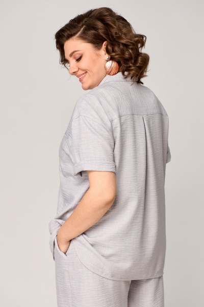 Рубашка, шорты ANASTASIA MAK 1190 серый - фото 9