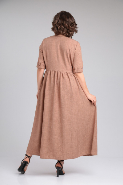 Платье ANASTASIA MAK 1200 коричневый - фото 5