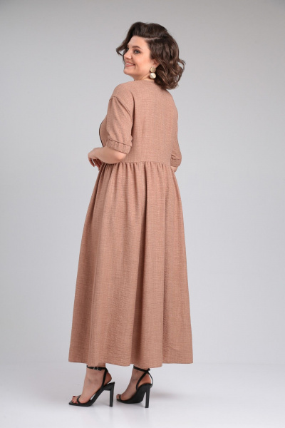 Платье ANASTASIA MAK 1200 коричневый - фото 4