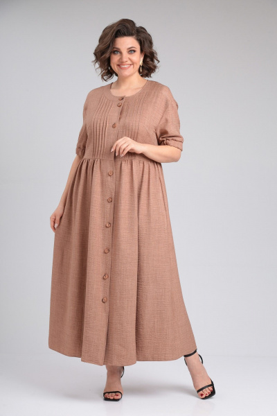 Платье ANASTASIA MAK 1200 коричневый - фото 3