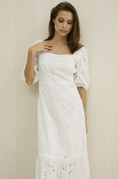 Платье DAVA 1204 белый - фото 4