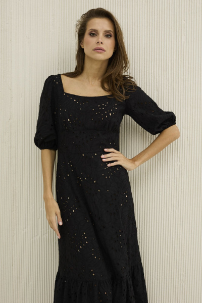 Платье DAVA 1204 черный - фото 4