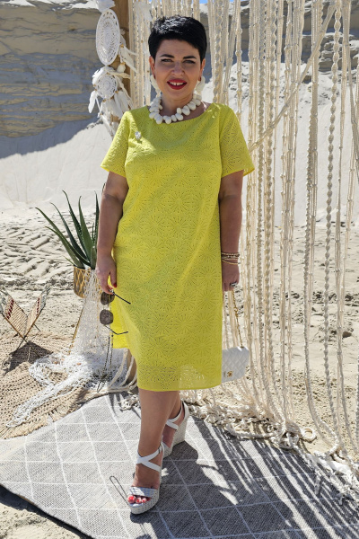 Платье Vittoria Queen 21733 желтый - фото 5