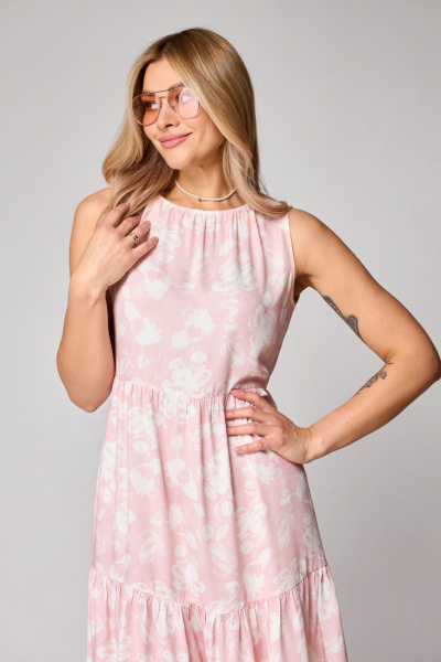 Платье STEFANY 863 розовый - фото 5