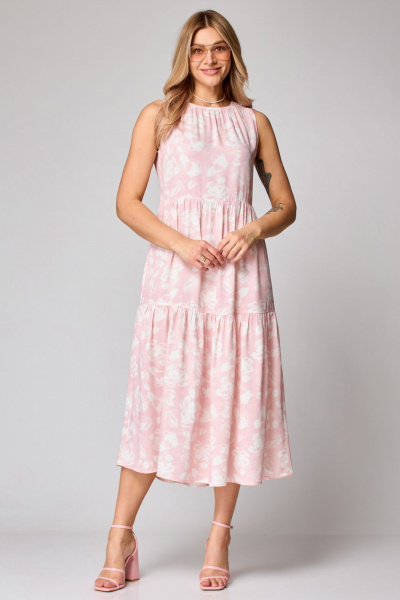 Платье STEFANY 863 розовый - фото 3