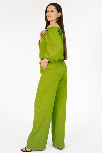 Блуза MONA STYLE FASHION&DESIGN 23038 зеленый - фото 6