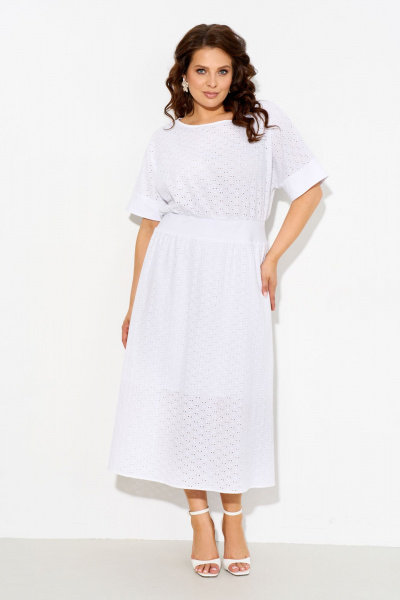 Платье IVA 1596 белый - фото 1