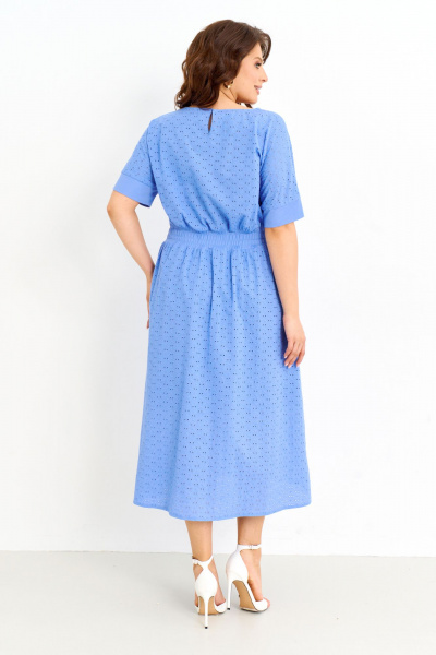 Платье IVA 1596 голубой - фото 2