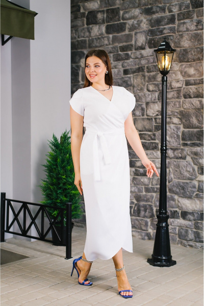 Платье MONA STYLE FASHION&DESIGN 21039 белый - фото 4