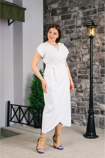 Платье MONA STYLE FASHION&DESIGN 21039 белый - фото 3